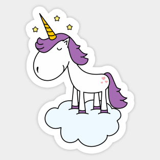 Adorable unicorn Sticker